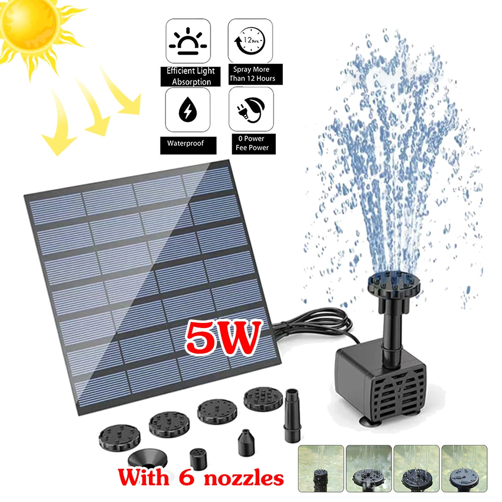 Bonsai Garden Fountain - Solar wasserpumpe Brunnen pumpe mit 6
