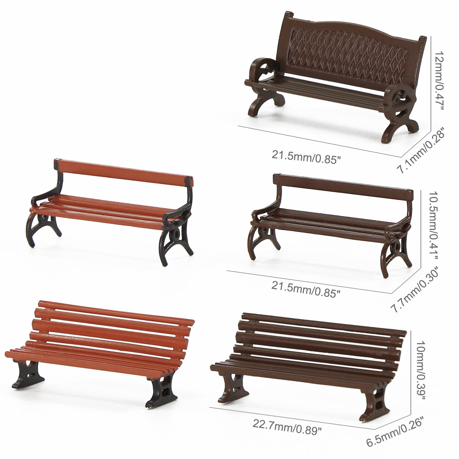 Evemodel 12 Stück HO Maßstab 1 – Bonsai Garden Bench Bewertung und Preis