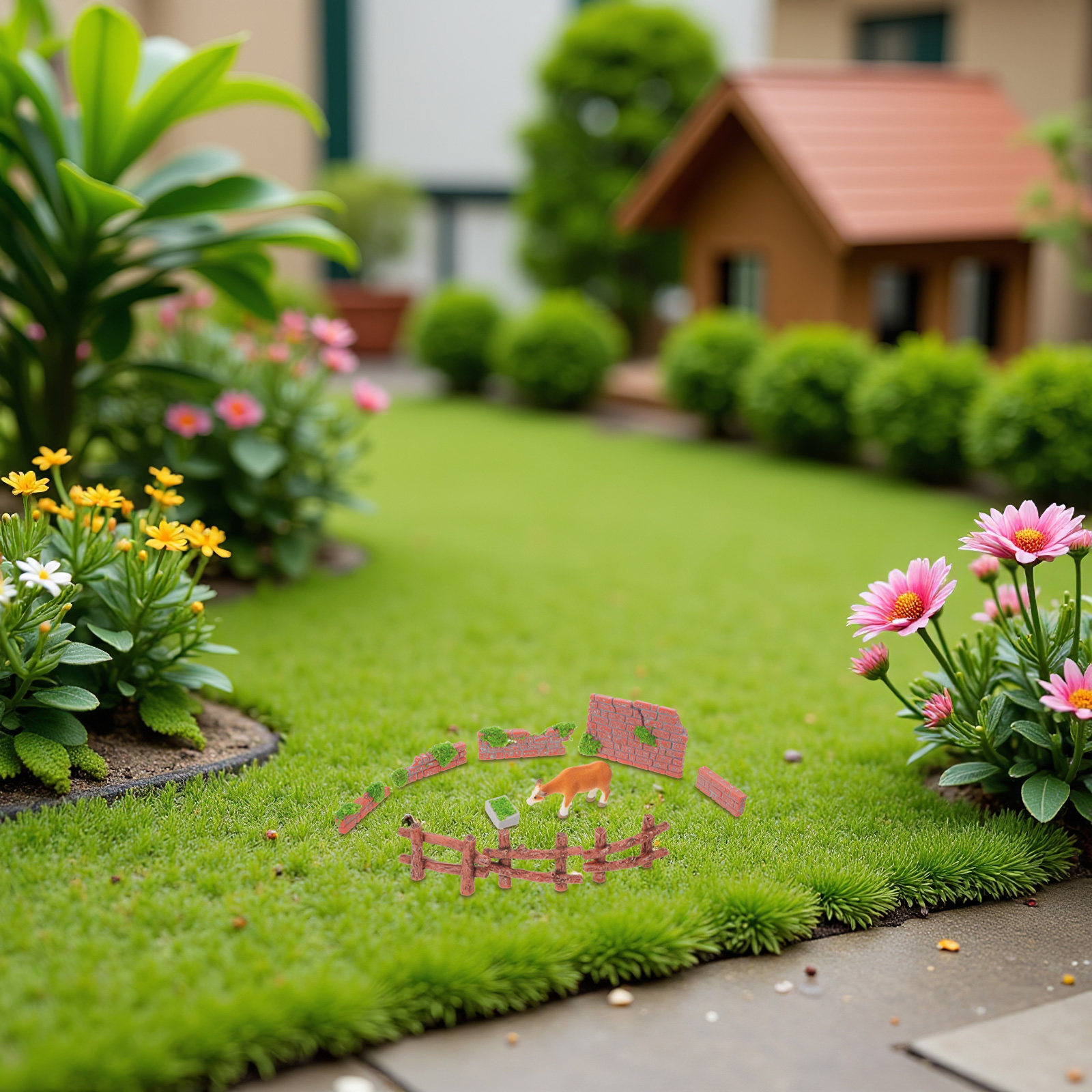 16-teiliger Miniatur-Gartenzau – Bonsai Garden Landscape Design Bewertung und Preis
