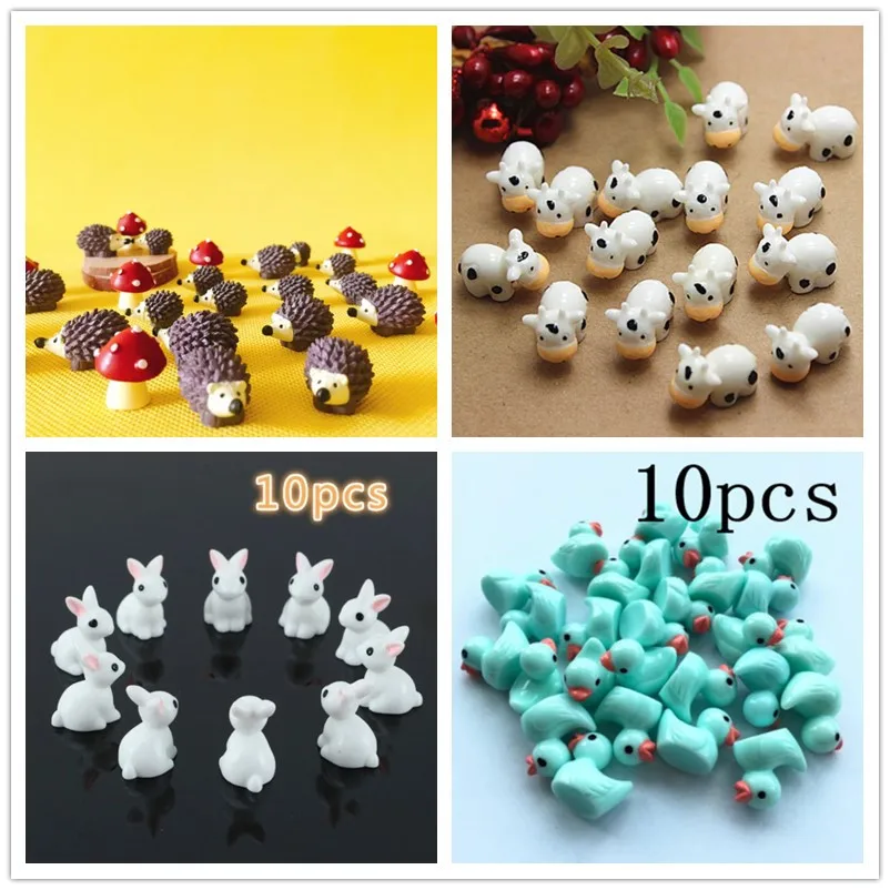 10Pcs/Hedgehog und Kühe/Nette  – Bonsai Garden Art Bewertung und Preis