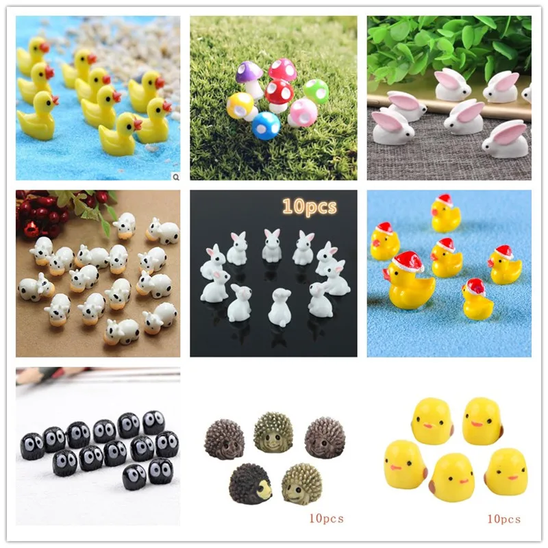 10Pcs/Hedgehog und Kühe/Nette  – Bonsai Garden Art Bewertung und Preis