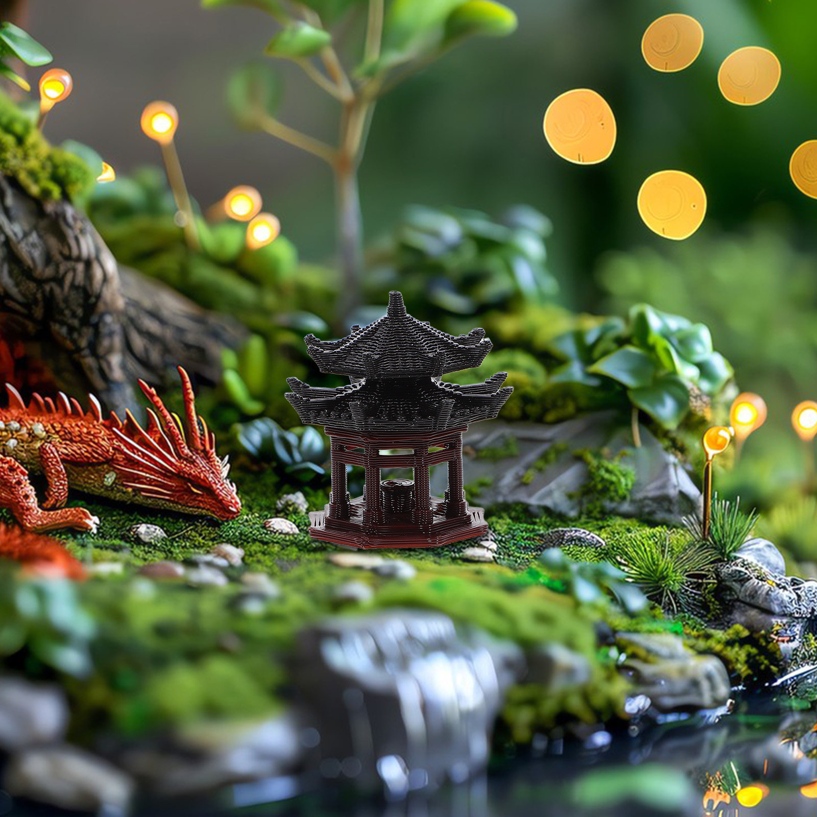 Zierlicher Kunststoff-Pavillon – Bonsai Garden Landscape Design Bewertung und Preis