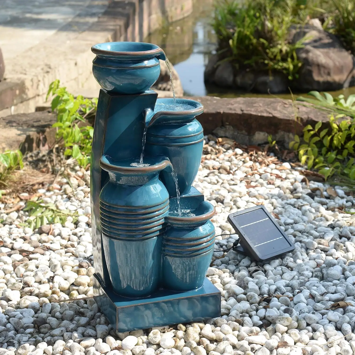 28,7 Zoll großer, 4-stufiger,  – Bonsai Garden Fountain Bewertung und Preis