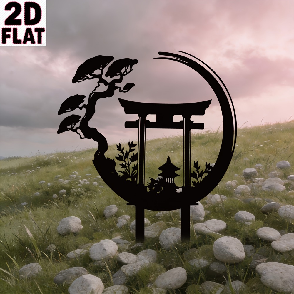 CIFBUY Metall-Wandkunst Torii- – Bonsai Garden Art Bewertung und Preis