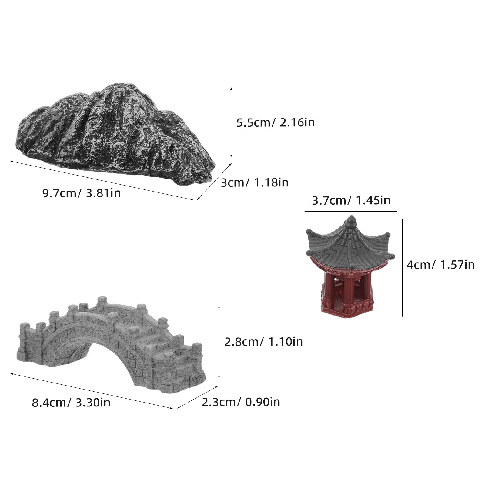 1 Set Miniatur-Chinesische Fel – Bonsai Zen Garden Set Bewertung und Preis