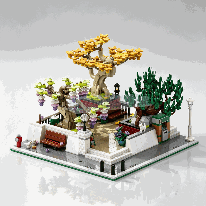 1309-teiliger Eckpark-Bonsai-B – Bonsai Garden Lego Bewertung und Preis