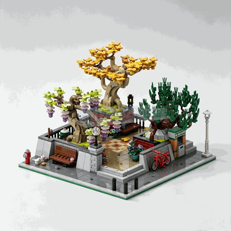 1309-teiliger Eckpark-Bonsai-B – Bonsai Garden Lego Bewertung und Preis