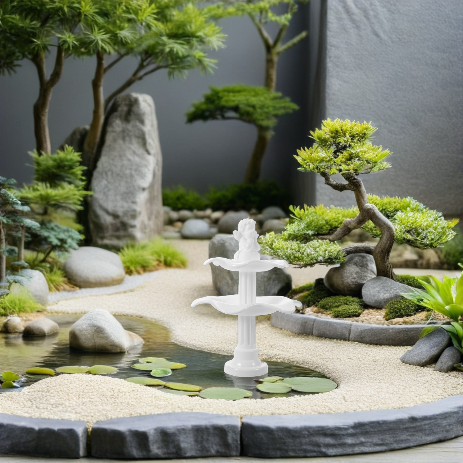 2 Stück zweistufiger Miniaturb – Bonsai Garden Landscape Design Bewertung und Preis