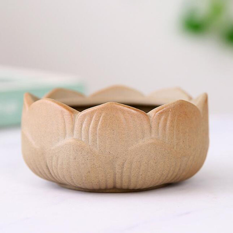 Grobe Keramik Lotus grün Blume – Bonsai Garden Art Bewertung und Preis